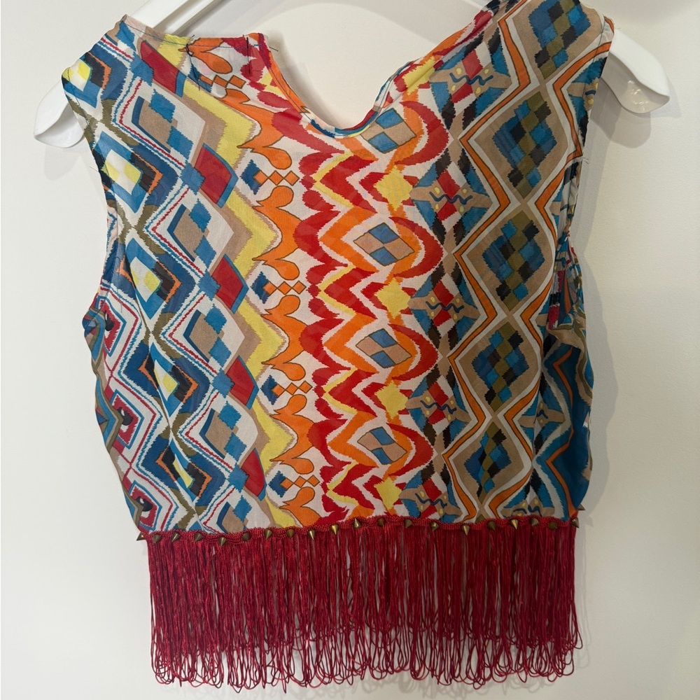 Colorful IKY Me Patterned Top - Picture 3 of 7